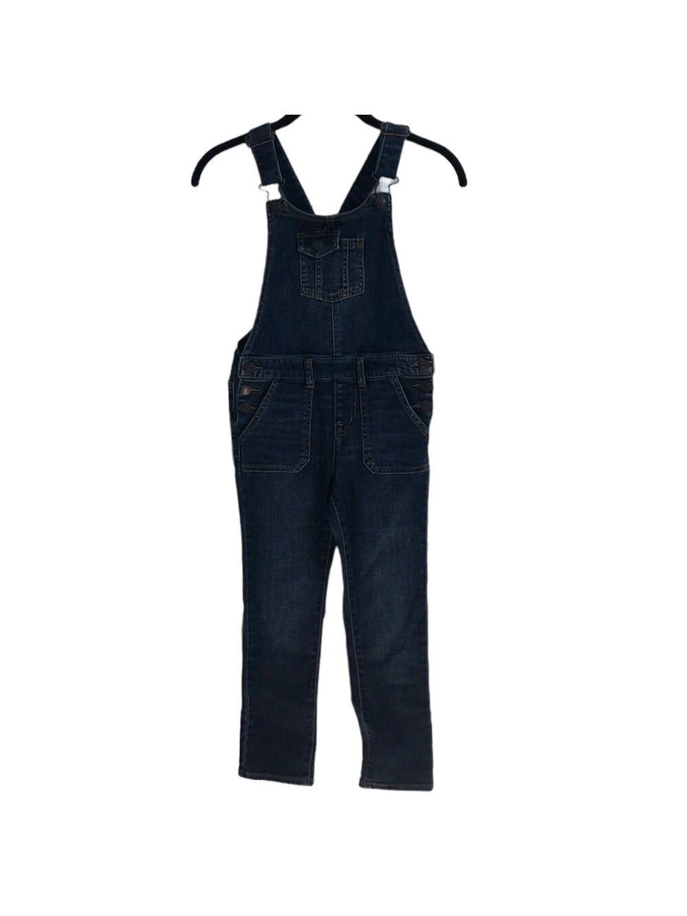 Cat & Jack Denim Bib and Brace Overalls Size S 6 6X